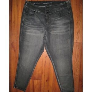 Lane Bryant High Rise 3-Button Jeggings Sz 18